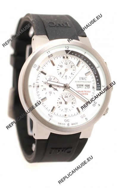 IWC Aquatimer Japanese Replica Watch in White Dial
