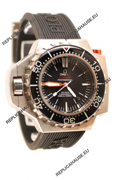 Omega Seamaster Ploprof 1200M Swiss Watch in Black Dial
