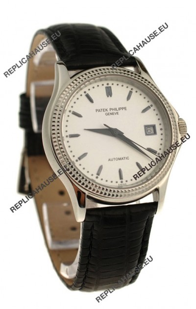 Patek Philippe Geneve Replica Watch in White Dial