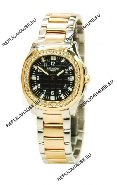 Patek Philippe Aquanaut Two Tone Ladies Gold Watch