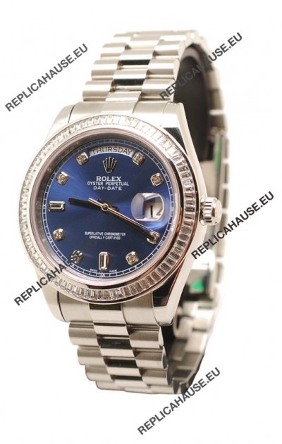 Rolex Day Date Silver Japanese Replica Watch