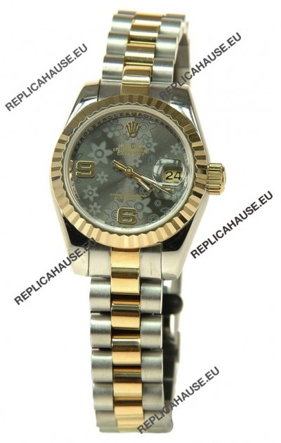 Rolex Floral Motif Datejust Ladies Replica Watch