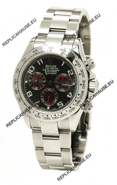 Rolex Daytona Cosmograph 2011 Edition Swiss Replica Watch in Black Dial