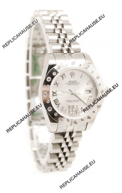 Rolex Datejust Silver Ladies Replica Watch