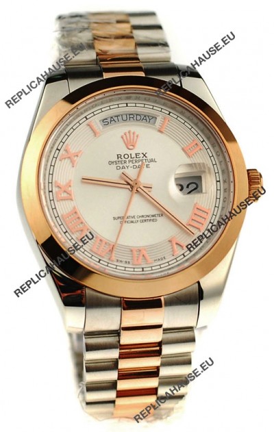 Rolex Day Date Two Tone Japanese Replica Watch 