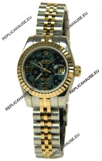 Rolex Floral Motif Datejust Ladies Replica Watch