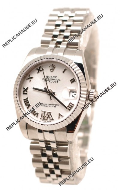 Rolex Oyster Perpetual Datejust Diamonds VI Japanese Replica Watch -36MM