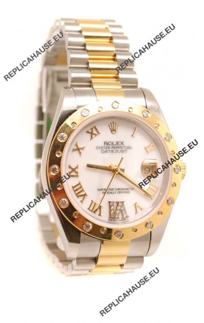 Rolex Datejust Mens Replica Two Tone Watch
