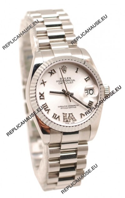 Rolex Oyster Perpetual Datejust Diamonds VI Japanese Replica Watch -36MM