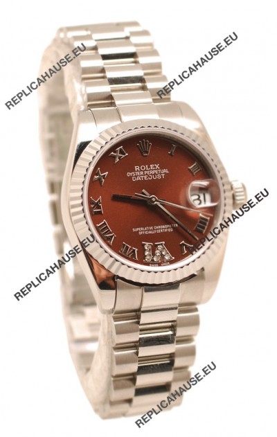 Rolex Oyster Perpetual Datejust Diamonds VI Japanese Replica Watch -36MM
