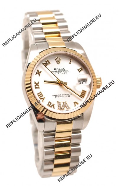 Rolex Oyster Perpetual Datejust Diamonds VI Swiss Replica Watch -36MM