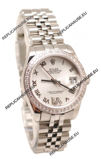 Rolex Oyster Perpetual Datejust Diamonds VI Swiss Replica Watch -36MM