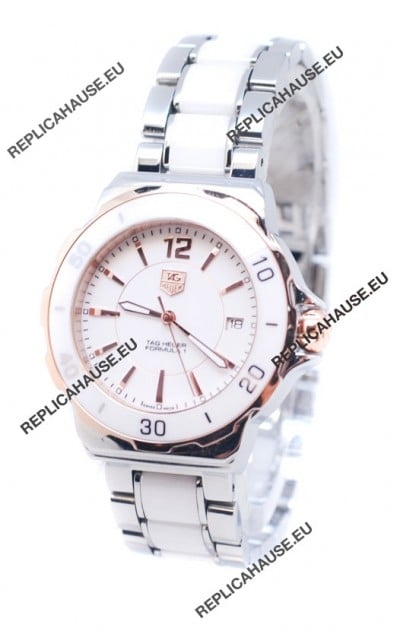 Tag Heuer Formula 1 Japanese Quartz Ladies Watch in Rose Gold Bezel