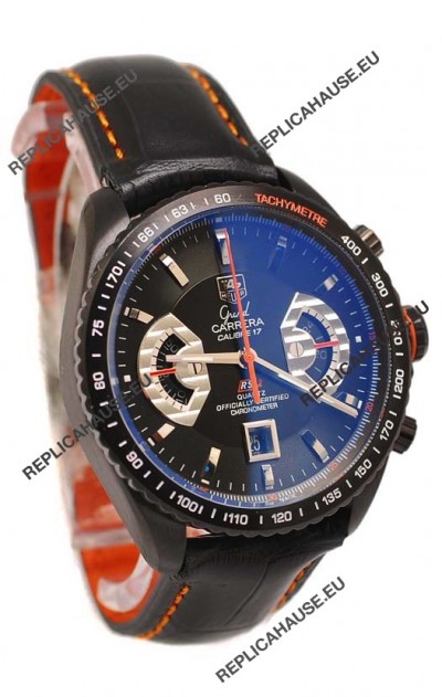 Tag Heuer Grand Carrera Japanese Replica PVD Watch 