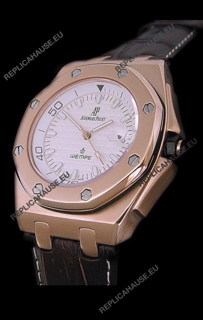 Audemars Piguet Royal Oak Scuba Wempe Swiss Watch in Gold