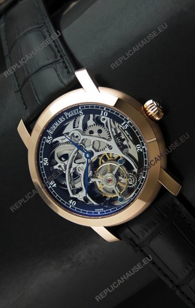 Audemars Piguet Jules Audemars Tourbillon Swiss Watch in Pink Gold