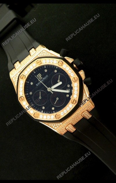 Audemars Piguet Royal Oak Ladies Alinghi Limited Edition Japanese Watch in Yellow Gold