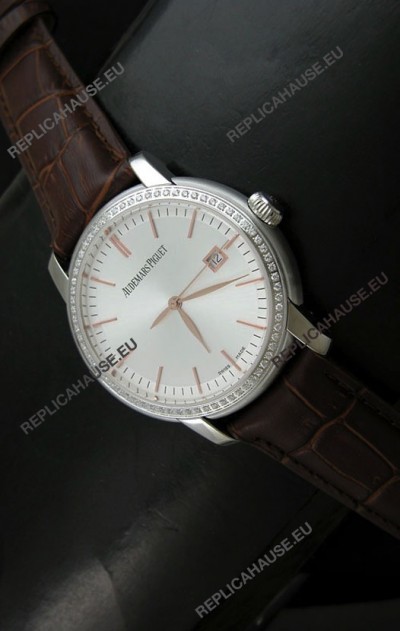 Audemars Piguet Jules Classic Swiss Automatic Watch in White Dial