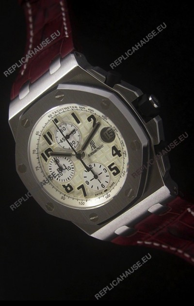 Audemars Piguet Royal Oak Watch in Off White Dial - Secs hand 12 O Clock