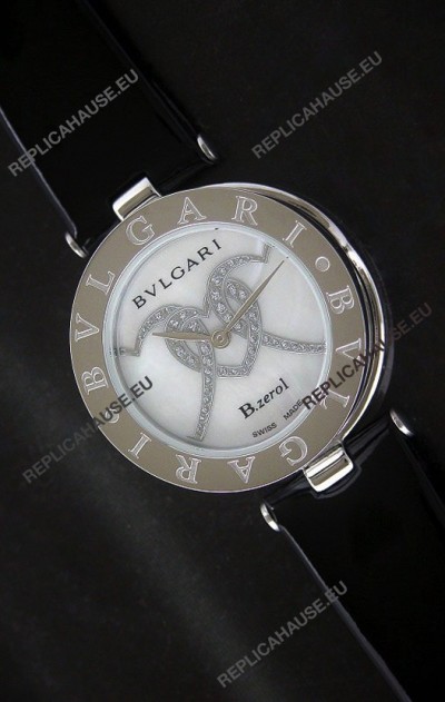 Bvlgari B.zerol Japanese Replica Quartz Watch in White Dial
