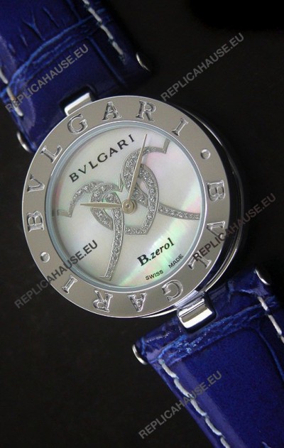Bvlgari B.zerol Japanese Replica Quartz Watch in White Dial
