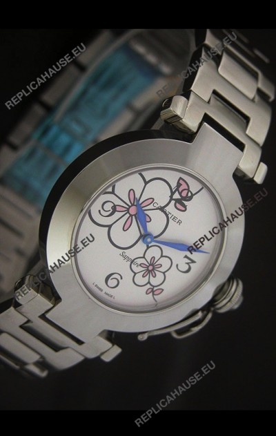 Cartier Pasha de Ladies Replica Watch in White Dial