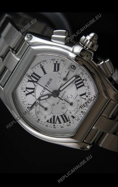 Cartier Roadster Swiss Replica Watch in White Dial