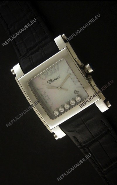 Chopard Happy Sport Swiss Replica Watch in White Dial