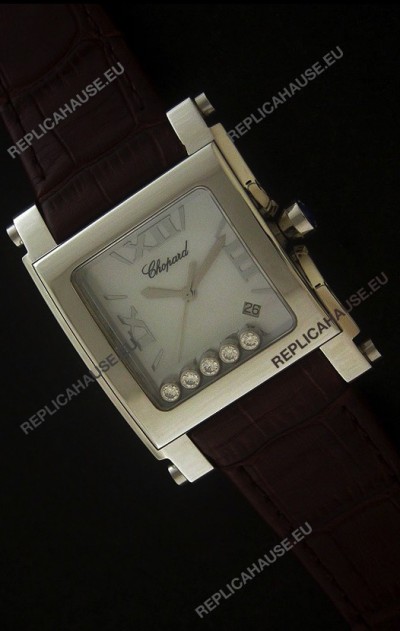 Chopard Happy Sport Swiss Replica Watch in White Dial