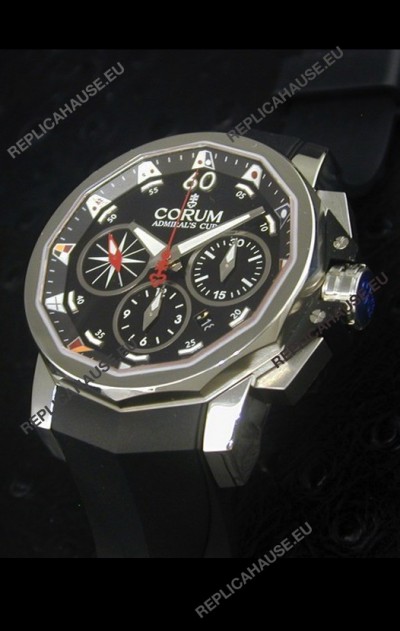 Corum Admiral's Cup Challenge Swiss Replica Watch in Black Dial