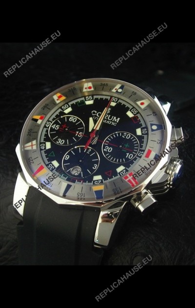 Corum Admiral's Cup Challenge Swiss Replica Watch in Black Dial