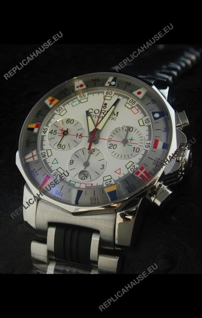 Corum Admiral's Cup Challenge Swiss Replica Watch in White Dial