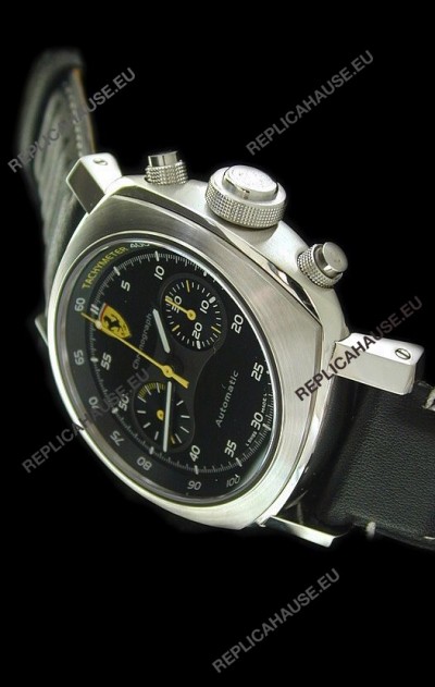 Ferrari Granturismo Swiss Replica Watch in Black Strap