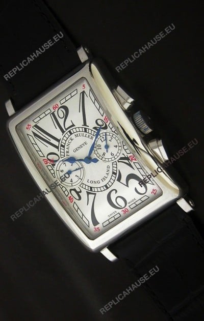 Franck Muller Long Island Japanese Replica Watch in White Dial