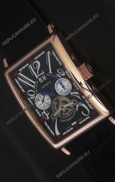 Franck Muller Long Island Japanese Replica Watch in Black Dial