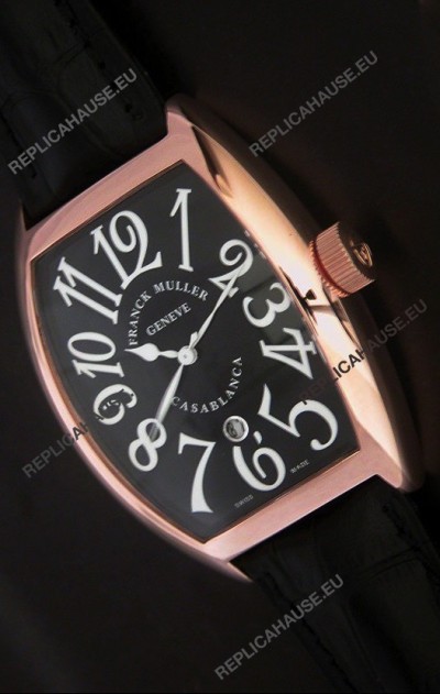 Franck Muller Crazy Hours Japanese Replica Watch in Black Dial