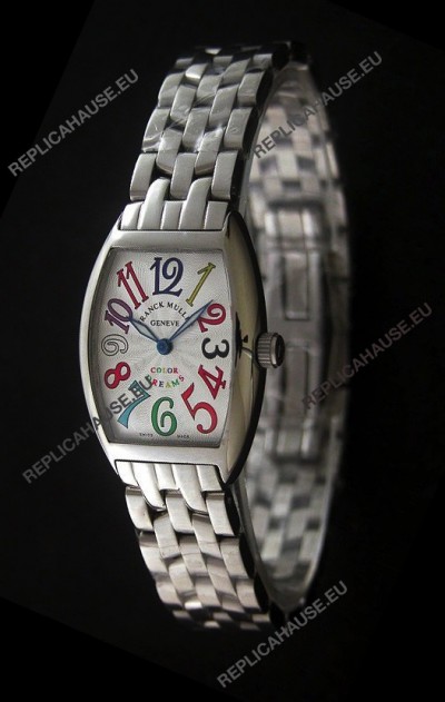Franck Muller Crazy Color Dreams Japanese Replica Watch in White Dial