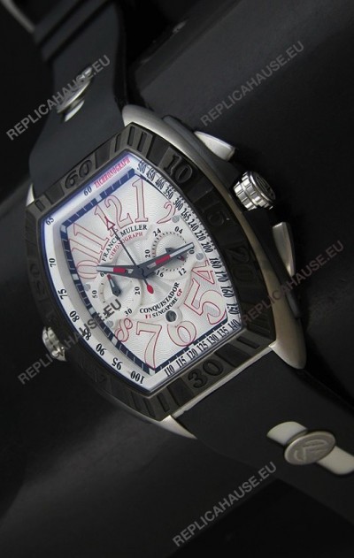 Franck Muller SingaporeGP Series 2009 Japanese Replica Watch in White Dial