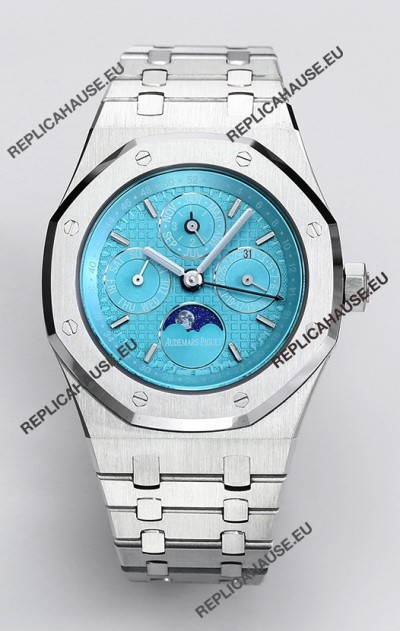 Audemars Piguet Royal Oak Perpetual Calendar Swiss Replica 904L Steel - Tiffany Blue Dial