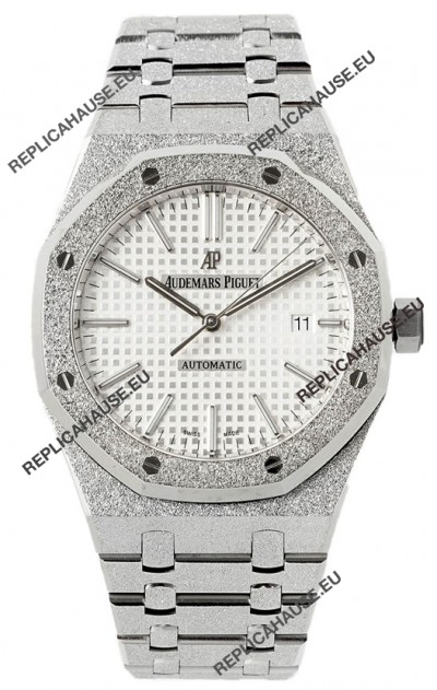 Audemars Piguet Royal Oak Frosted 37MM Self-Winding White Dial 1:1 Mirror Replica Watch