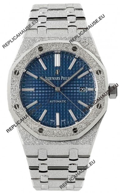 Audemars Piguet Royal Oak Frosted 37MM Self-Winding Blue Dial 1:1 Mirror Replica Watch