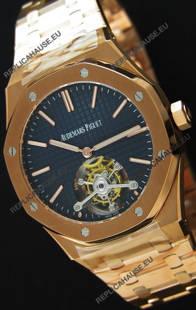 Audemars Piguet Royal Oak Tourbillon 41mm Extra-Thin Dark Blue Dial Watch 