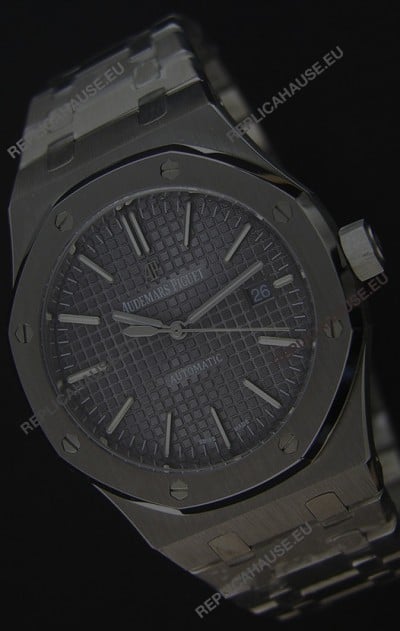 Audemars Piguet Royal Oak 41MM Grey Dial Steel Strap - 1:1 Mirror Ultimate Edition