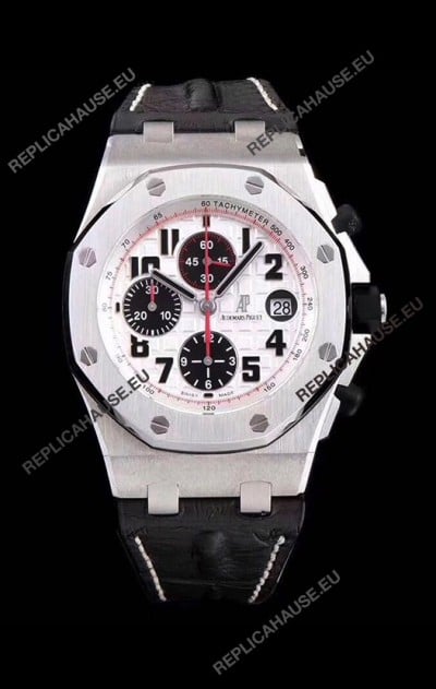 Audemars Piguet Royal Oak Offshore Chronograph Panda - 1:1 Mirror Ultimate Edition - Updated Version with 3126 Movement