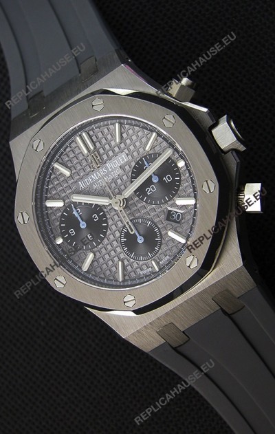 Audemars Piguet Royal Oak Chronograph Slate Grey Dial Rubber Strap Swiss Replica Watch 