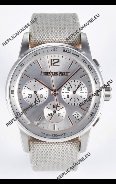 Audemars Piguet CODE 11.59 Chronograph Swiss Replica Watch in 904L Steel Silver Dial