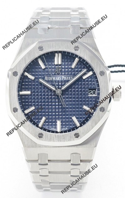 Audemars Piguet Royal Oak 15500 41MM 904L Steel Blue Dial Super Clone Replica Watch 