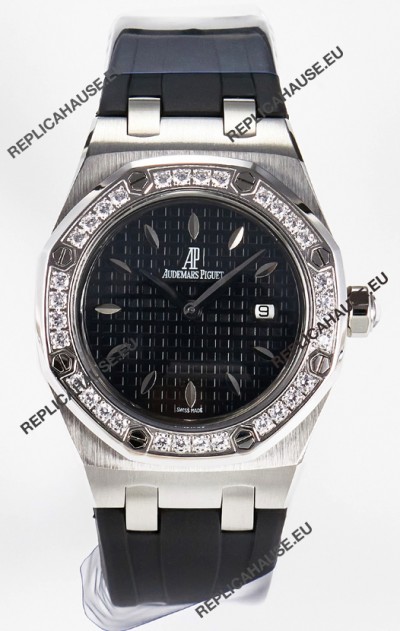 Audemars Piguet Royal Oak 33MM 904L Steel Quartz Black Dial Swiss Replica Watch