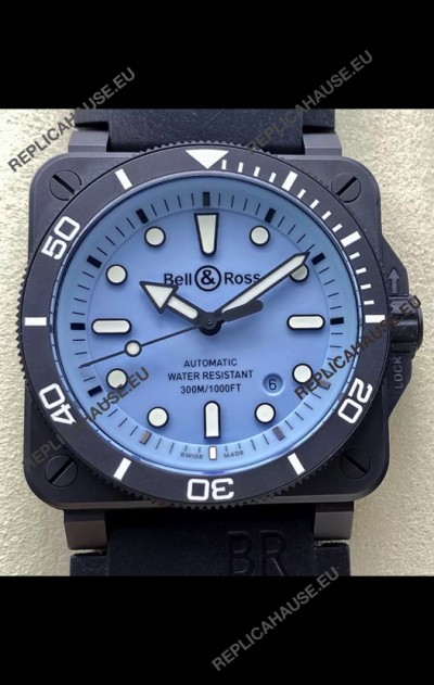 Bell & Ross BR03-92 Divers Edition PVD Coated 1:1 Mirror Replica Blue Dial