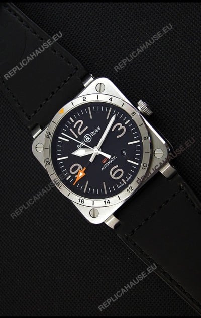 Bell & Ross BR03-93 GMT Steel Swiss Replica Watch 1:1 Edition 42MM